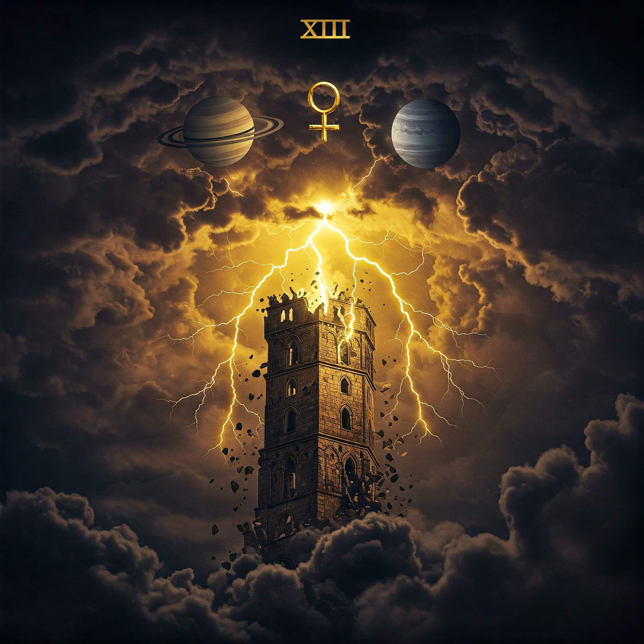 Tarot card The Emperor with symbols of authority